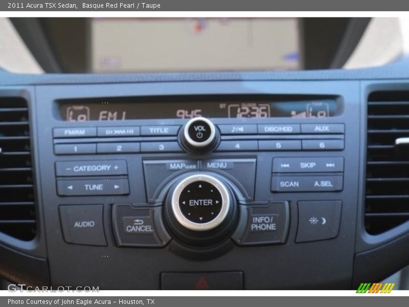 Basque Red Pearl / Taupe 2011 Acura TSX Sedan