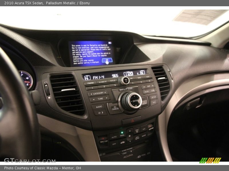 Palladium Metallic / Ebony 2010 Acura TSX Sedan