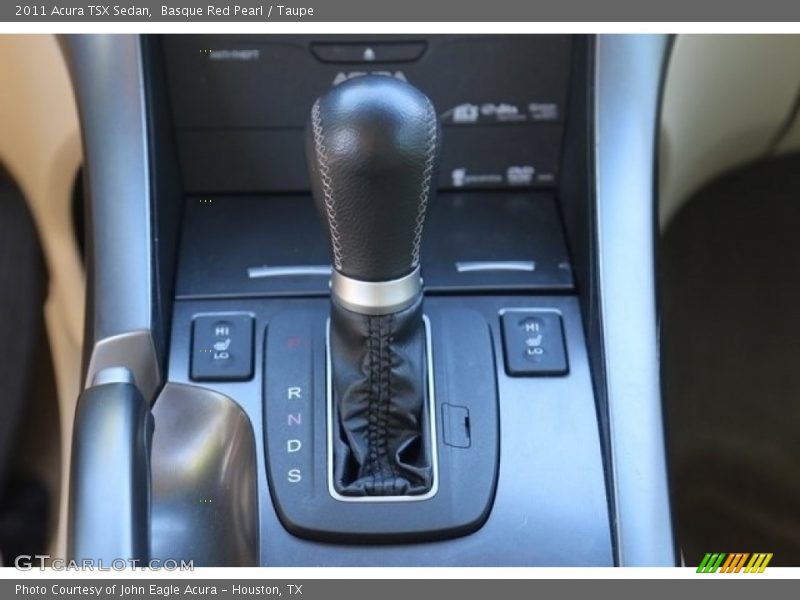 Basque Red Pearl / Taupe 2011 Acura TSX Sedan