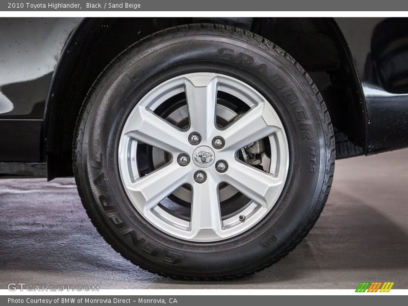 Black / Sand Beige 2010 Toyota Highlander