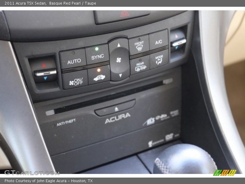 Basque Red Pearl / Taupe 2011 Acura TSX Sedan