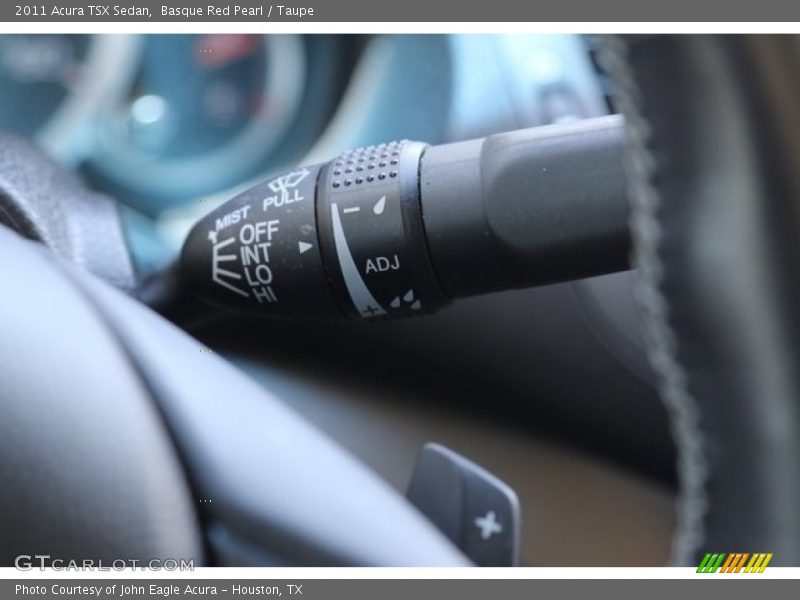 Basque Red Pearl / Taupe 2011 Acura TSX Sedan