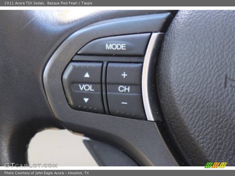 Basque Red Pearl / Taupe 2011 Acura TSX Sedan