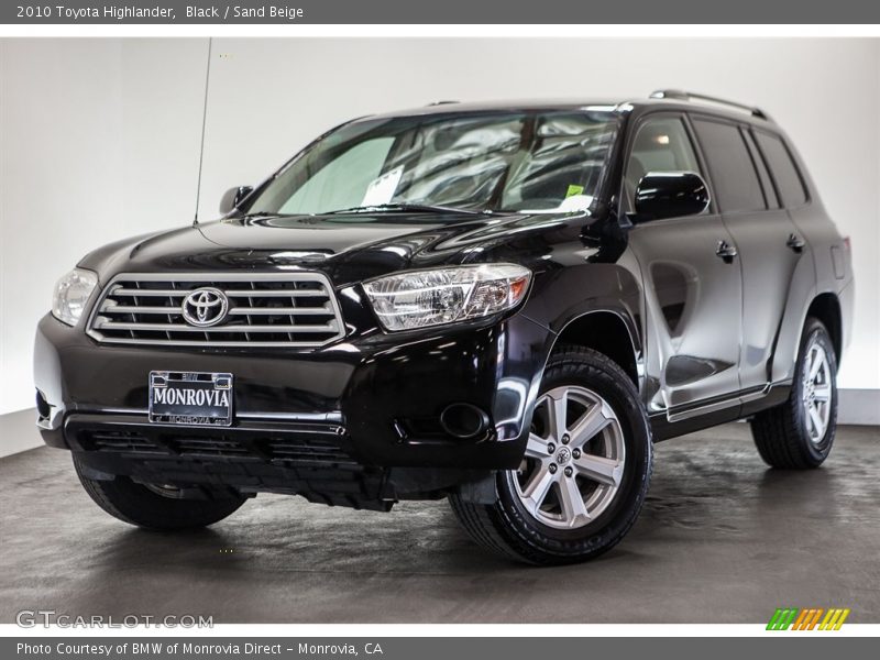 Black / Sand Beige 2010 Toyota Highlander