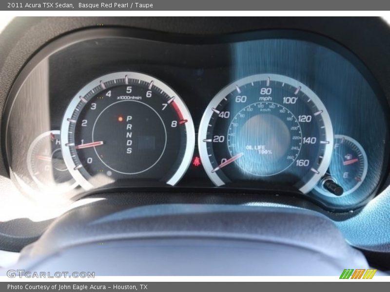 Basque Red Pearl / Taupe 2011 Acura TSX Sedan
