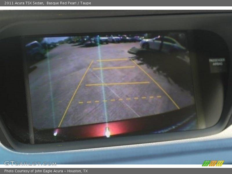 Basque Red Pearl / Taupe 2011 Acura TSX Sedan