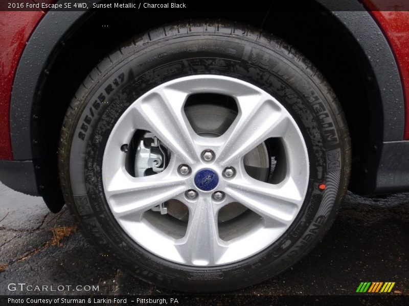 Sunset Metallic / Charcoal Black 2016 Ford Escape SE 4WD
