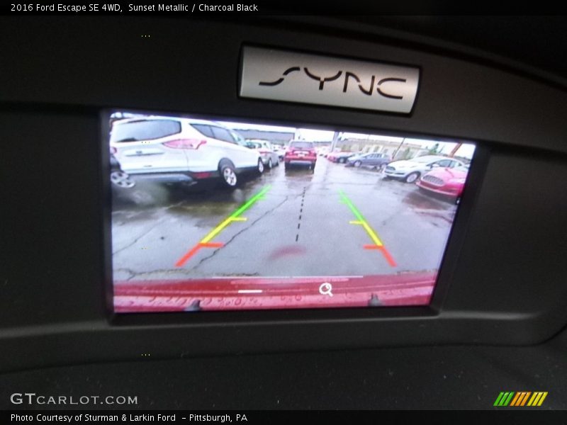 Sunset Metallic / Charcoal Black 2016 Ford Escape SE 4WD
