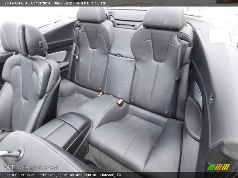 Rear Seat of 2014 M6 Convertible