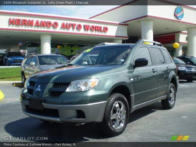 Lofty Green Pearl / Charcoal 2006 Mitsubishi Outlander LS
