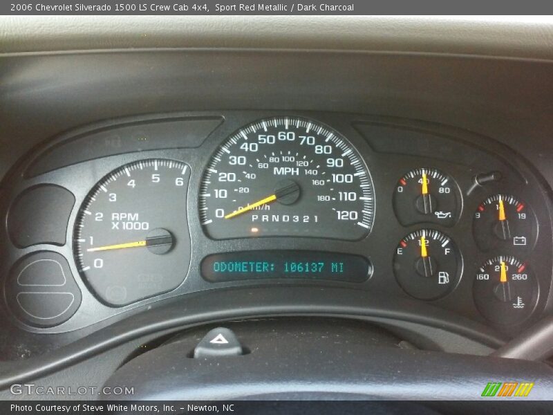 Sport Red Metallic / Dark Charcoal 2006 Chevrolet Silverado 1500 LS Crew Cab 4x4