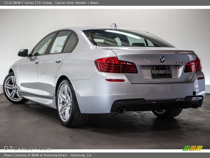 Glacier Silver Metallic / Black 2016 BMW 5 Series 535i Sedan