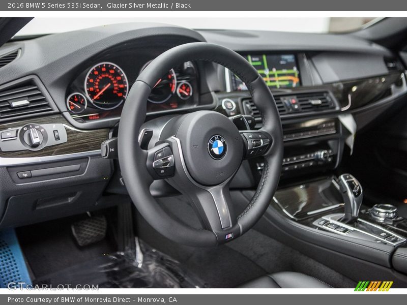 Glacier Silver Metallic / Black 2016 BMW 5 Series 535i Sedan