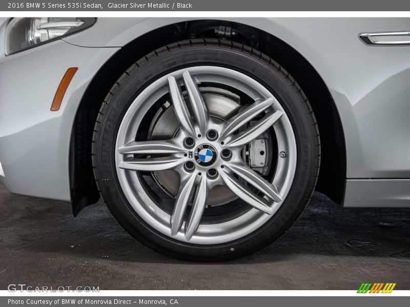 Glacier Silver Metallic / Black 2016 BMW 5 Series 535i Sedan