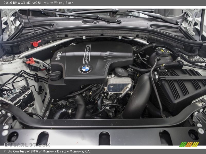 Alpine White / Black 2016 BMW X3 xDrive28i