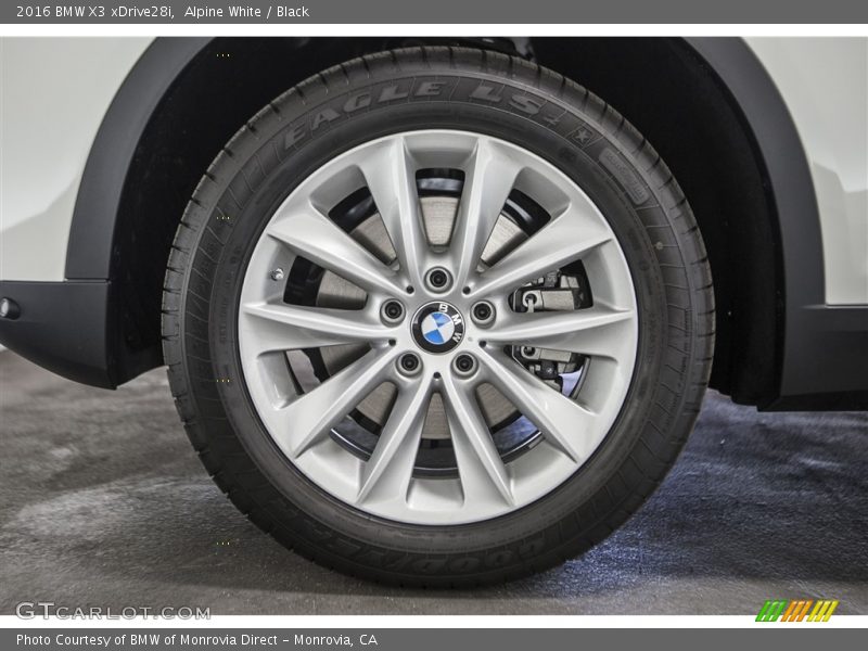 Alpine White / Black 2016 BMW X3 xDrive28i