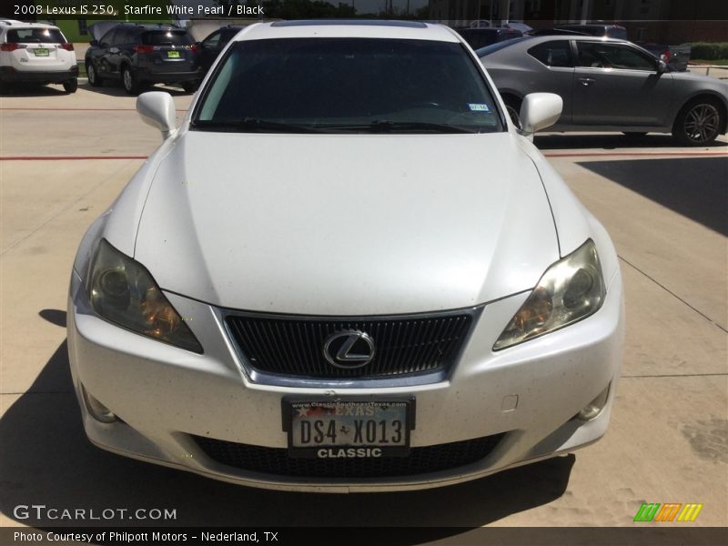 Starfire White Pearl / Black 2008 Lexus IS 250