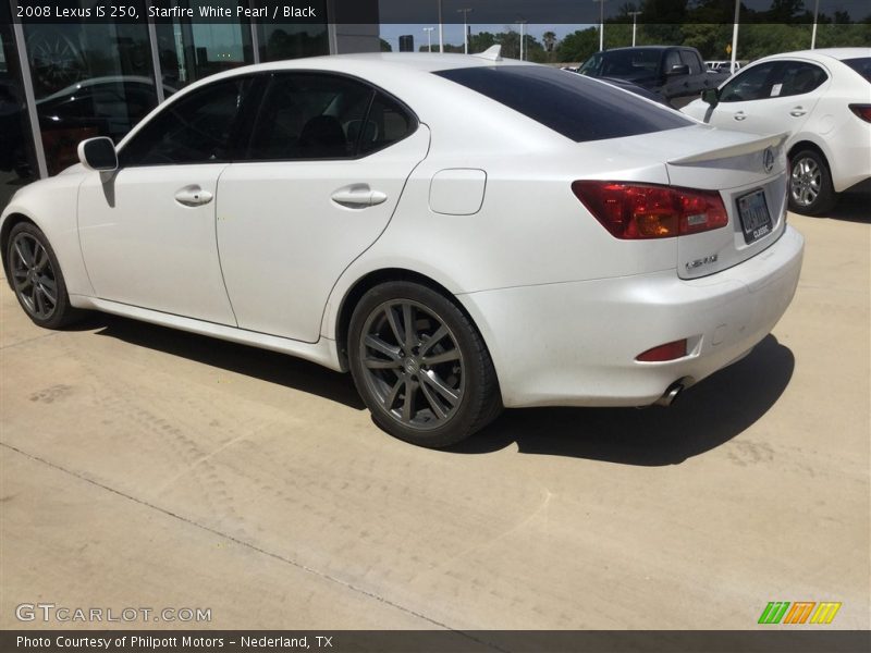 Starfire White Pearl / Black 2008 Lexus IS 250