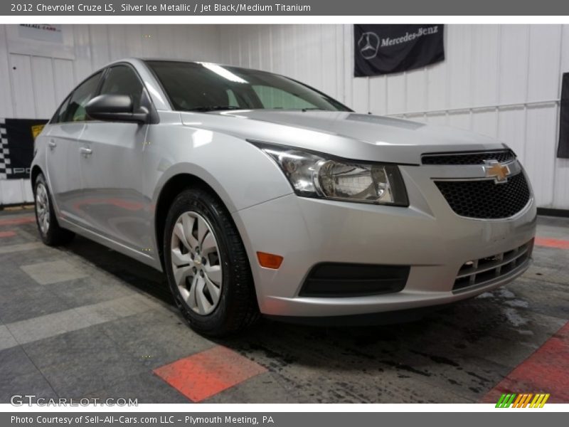 Silver Ice Metallic / Jet Black/Medium Titanium 2012 Chevrolet Cruze LS