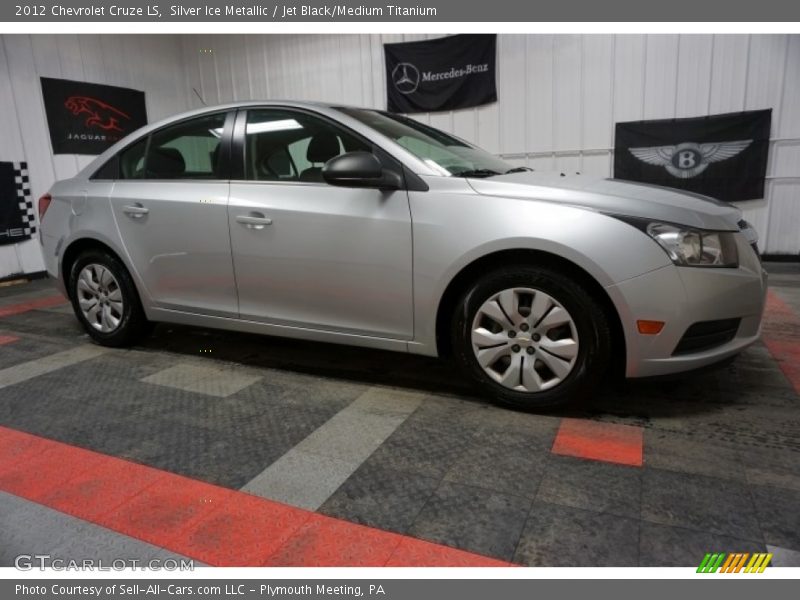 Silver Ice Metallic / Jet Black/Medium Titanium 2012 Chevrolet Cruze LS