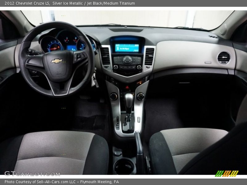 Silver Ice Metallic / Jet Black/Medium Titanium 2012 Chevrolet Cruze LS