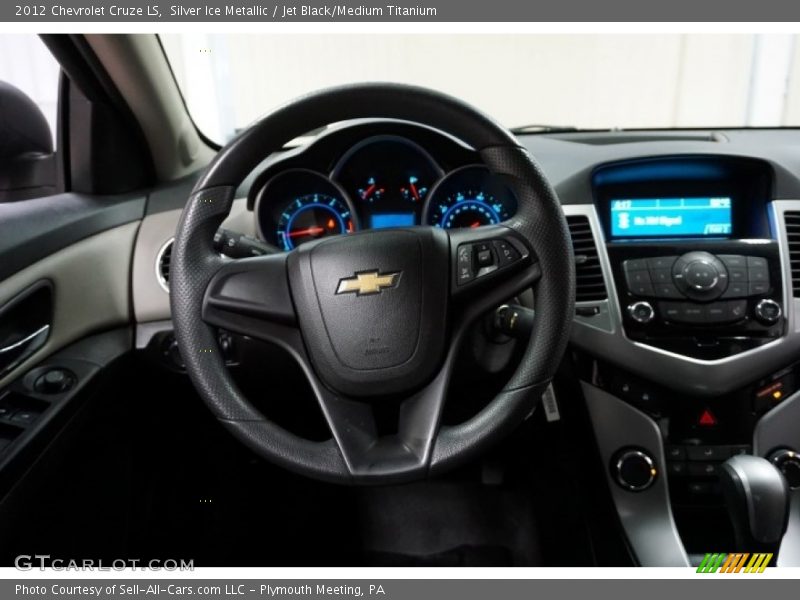 Silver Ice Metallic / Jet Black/Medium Titanium 2012 Chevrolet Cruze LS