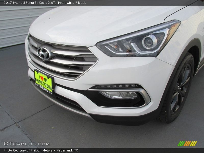 Pearl White / Black 2017 Hyundai Santa Fe Sport 2.0T