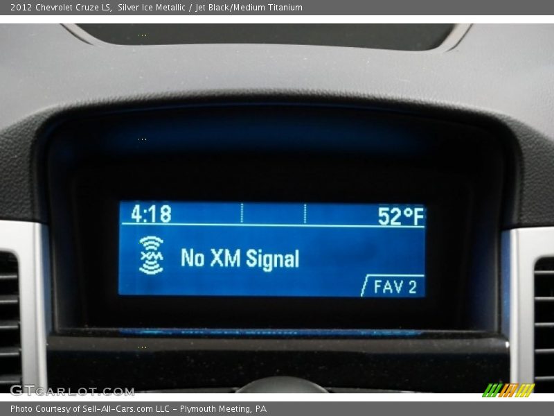 Silver Ice Metallic / Jet Black/Medium Titanium 2012 Chevrolet Cruze LS