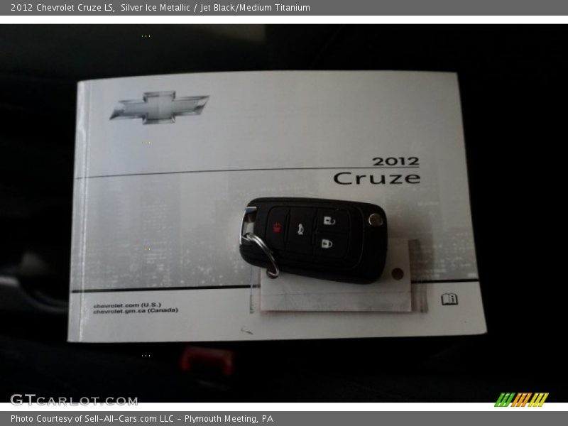 Silver Ice Metallic / Jet Black/Medium Titanium 2012 Chevrolet Cruze LS