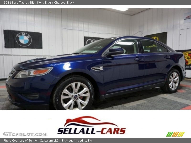 Kona Blue / Charcoal Black 2011 Ford Taurus SEL