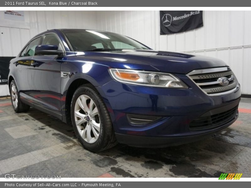Kona Blue / Charcoal Black 2011 Ford Taurus SEL