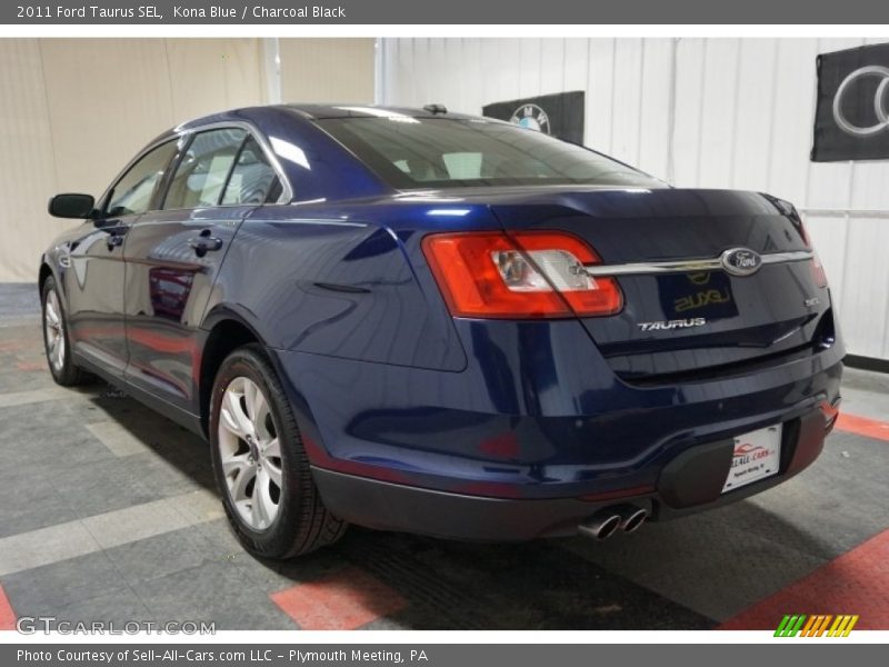 Kona Blue / Charcoal Black 2011 Ford Taurus SEL