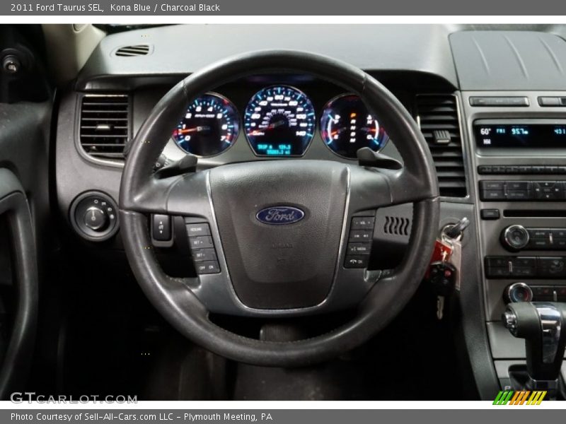 Kona Blue / Charcoal Black 2011 Ford Taurus SEL