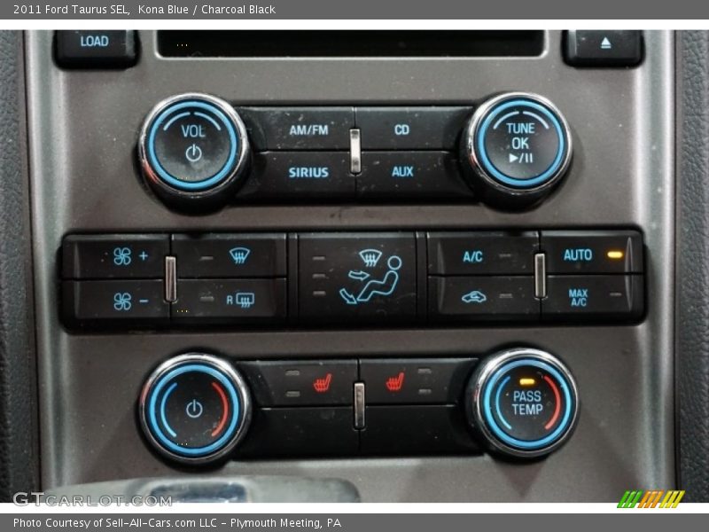 Kona Blue / Charcoal Black 2011 Ford Taurus SEL