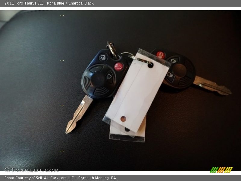 Kona Blue / Charcoal Black 2011 Ford Taurus SEL