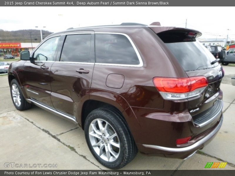 Deep Auburn Pearl / Summit Dark Sienna Brown/Black 2015 Jeep Grand Cherokee Summit 4x4