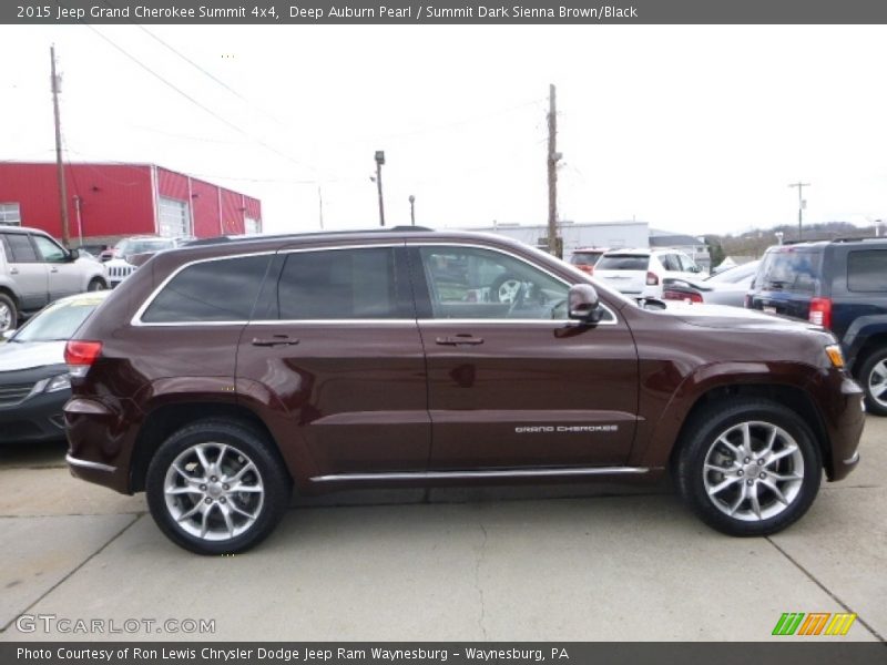 Deep Auburn Pearl / Summit Dark Sienna Brown/Black 2015 Jeep Grand Cherokee Summit 4x4