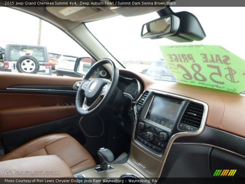 Deep Auburn Pearl / Summit Dark Sienna Brown/Black 2015 Jeep Grand Cherokee Summit 4x4