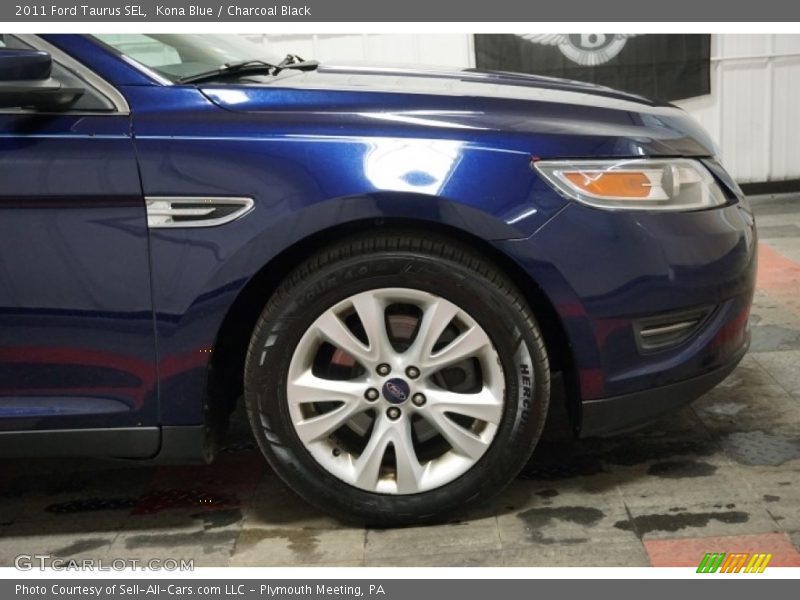 Kona Blue / Charcoal Black 2011 Ford Taurus SEL