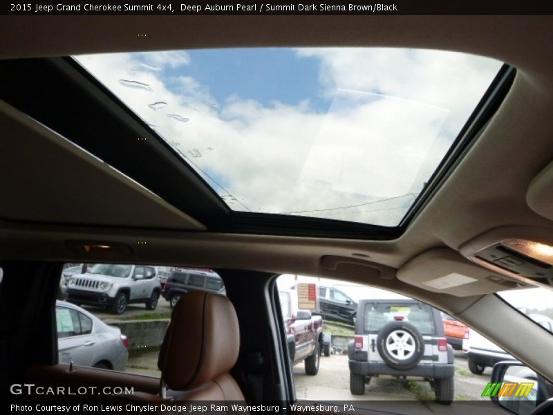 Deep Auburn Pearl / Summit Dark Sienna Brown/Black 2015 Jeep Grand Cherokee Summit 4x4