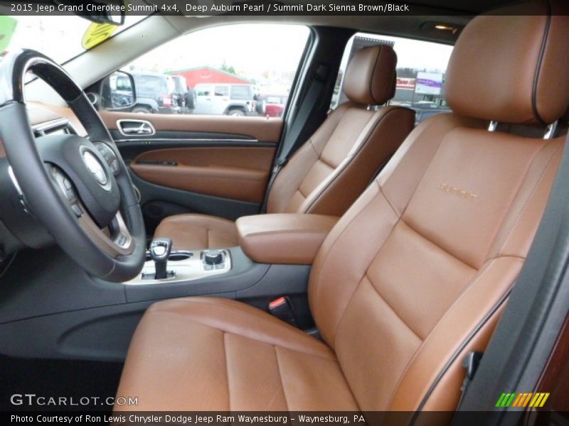 Deep Auburn Pearl / Summit Dark Sienna Brown/Black 2015 Jeep Grand Cherokee Summit 4x4