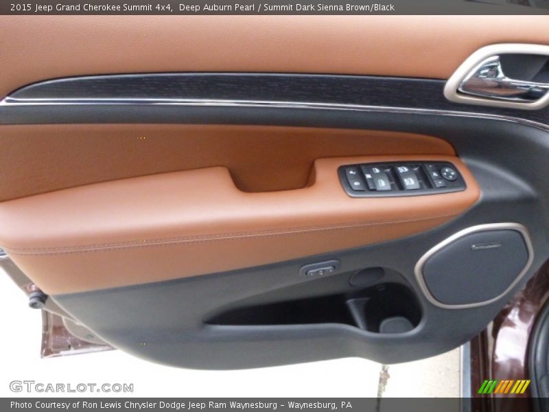 Deep Auburn Pearl / Summit Dark Sienna Brown/Black 2015 Jeep Grand Cherokee Summit 4x4