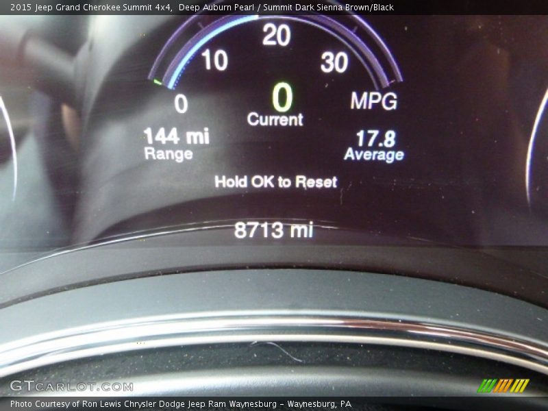 Deep Auburn Pearl / Summit Dark Sienna Brown/Black 2015 Jeep Grand Cherokee Summit 4x4