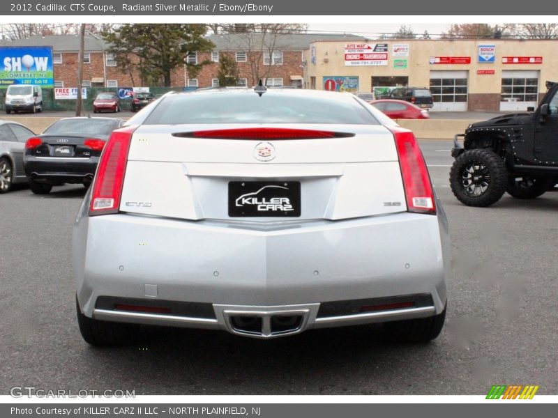 Radiant Silver Metallic / Ebony/Ebony 2012 Cadillac CTS Coupe