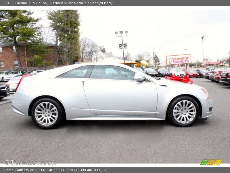 Radiant Silver Metallic / Ebony/Ebony 2012 Cadillac CTS Coupe