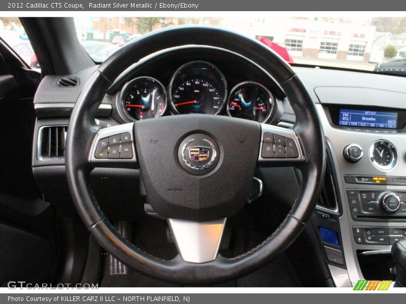 Radiant Silver Metallic / Ebony/Ebony 2012 Cadillac CTS Coupe