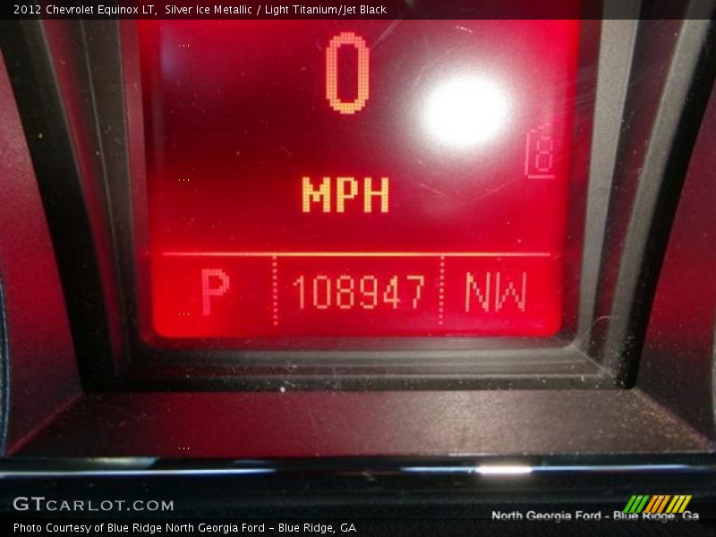 Silver Ice Metallic / Light Titanium/Jet Black 2012 Chevrolet Equinox LT
