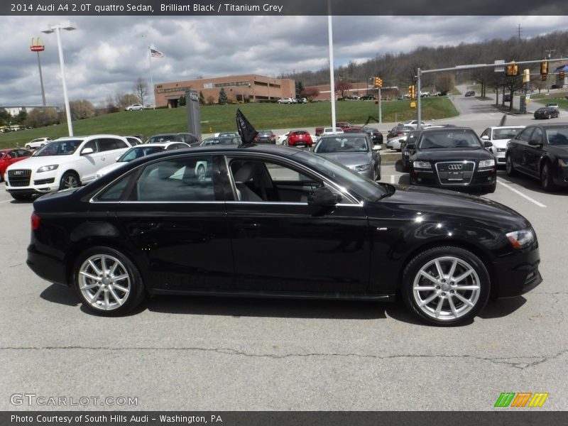 Brilliant Black / Titanium Grey 2014 Audi A4 2.0T quattro Sedan