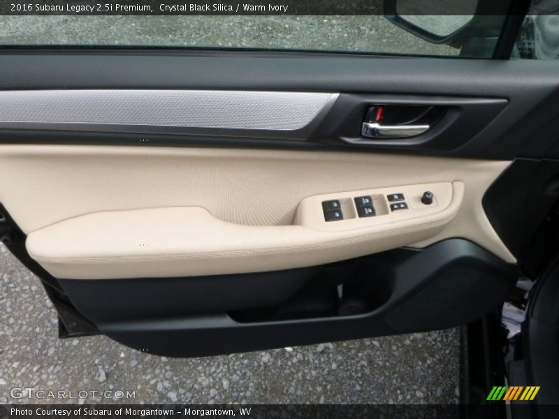 Crystal Black Silica / Warm Ivory 2016 Subaru Legacy 2.5i Premium