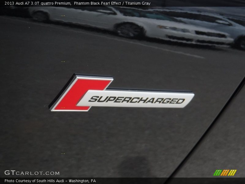 Phantom Black Pearl Effect / Titanium Gray 2013 Audi A7 3.0T quattro Premium